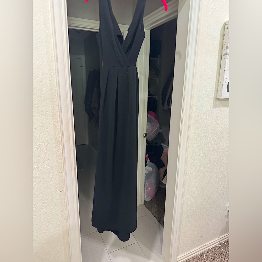 The Clothing Company Black Maxi Cross Dress With Slit (Size S)🖤🖤 NEVER WORN